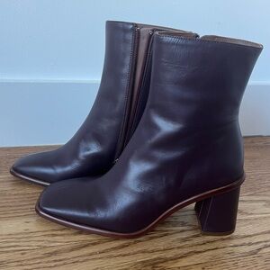 Alohas West Ankle Boots Burgundy Size 37